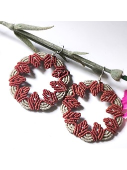 Pendientes macrame Joyería artesanal Pendientes estilo boho Hippie Hechos a mano Regalo ideal