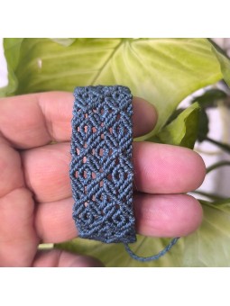 Brazaleto tejido  Joyería artesanal Estilo hippie Mujer Diseño único Regalo ideal