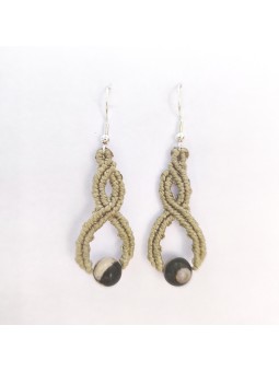 Pendientes artesanales Pendientes Tejidos Estilo Boho Estilo Hippie Piedras Naturales Gancho Catalán Regalo perfecto